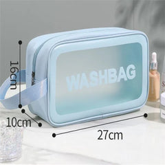 Women Travel Portable PU Cosmetic Bag Large Capacity Waterproof
