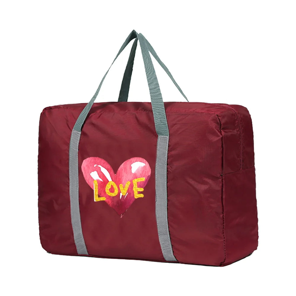 Women Travel Tote Foldable Clothing Luggage Organizer Handbags