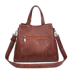 Women Tassel Pendant PU Leather Handbags Casual High-Capacity Shoulder Bags