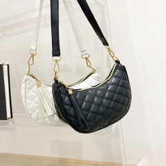 Women Underarm Bag Shoulder Rhombus Clutch Mini Purse