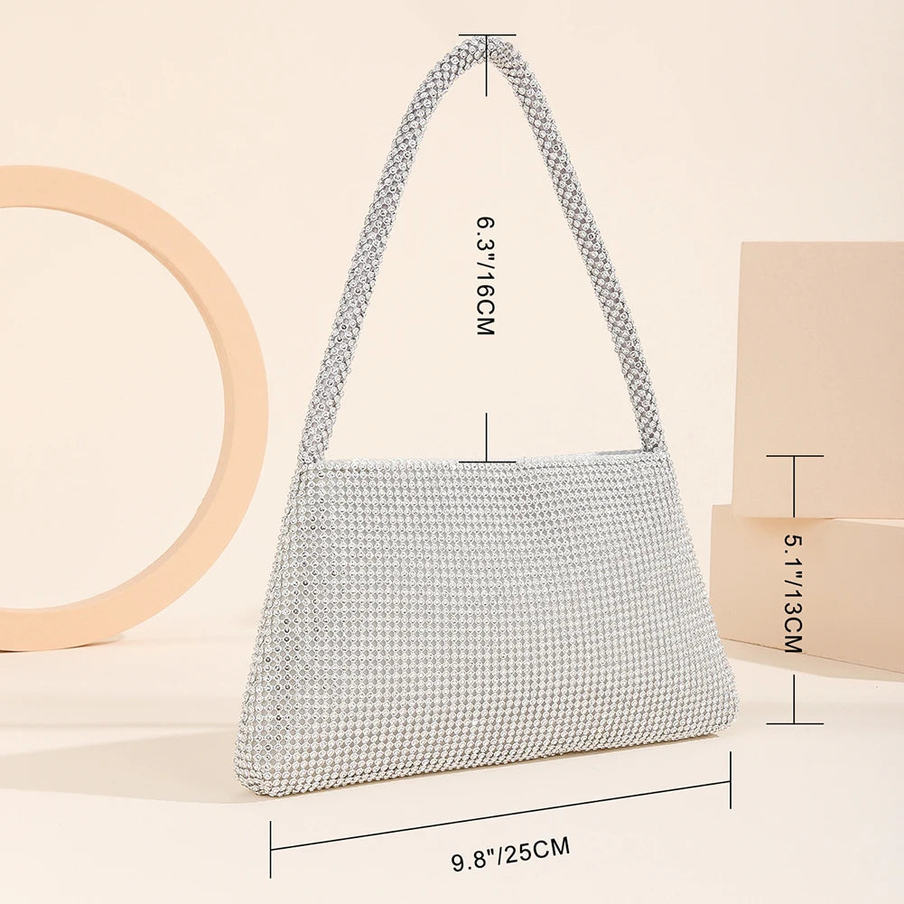 Bling Rhinestone Evening Clutch Bag for Women