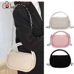 Women Underarm Bags Solid Oxford Cloth Ladies Hand Bags Casual Chain