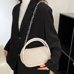 Women Underarm Bags Solid Oxford Cloth Chain Crossbody Shoulder Bag