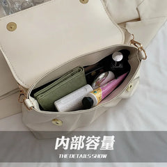 Women Urban Simple Shoulder Small Square Bag Lace Crossbody Casual Handbag
