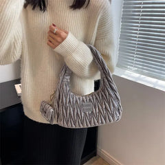 Velvet Tote Bag Large Capacity Casual Handbag Shoulder Bag