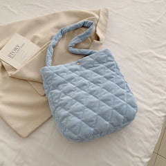 Women Corduroy Shopper Bag Casual Shoulder Tote Purse Clutch