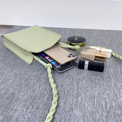 Women Vertical Handbags Pu Leather Shoulder Bag Large Capacity Crossbody Bags