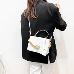 Vintage Shoulder Crossbody Bag Chain PU Leather Handbags