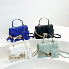 Vintage Shoulder Crossbody Bag Chain PU Leather Handbags