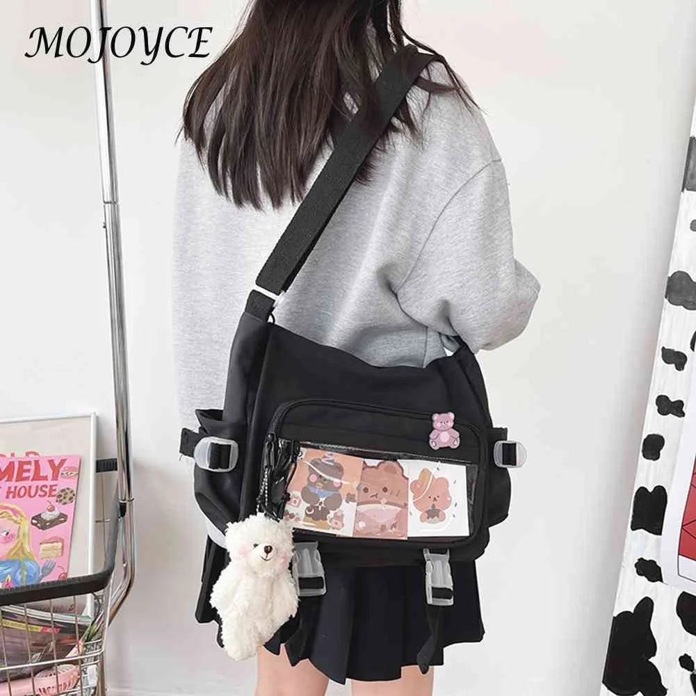 Women Vintage Crossbody Bags Large Capacity College Ladies Crossbody Pouch