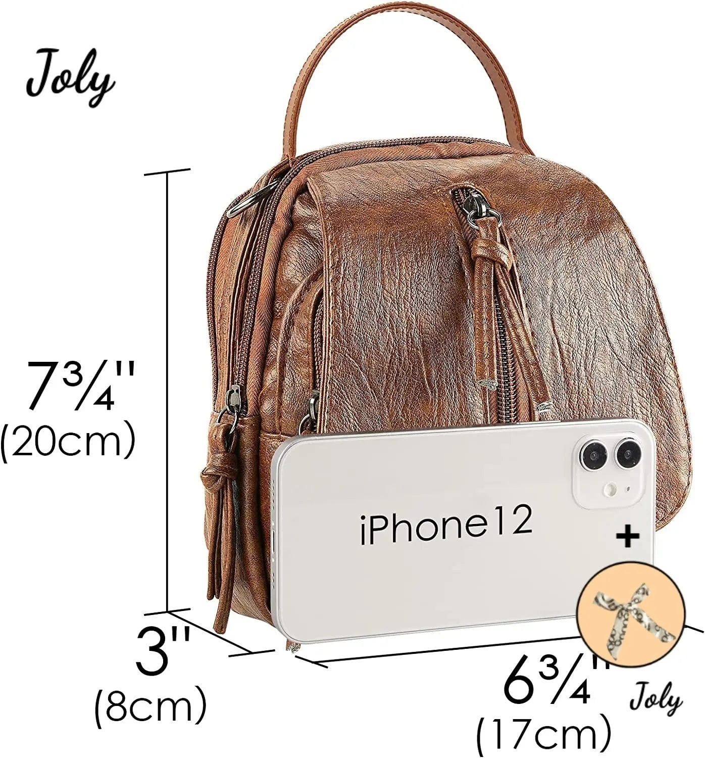 Vintage Crossbody Phone Bag for Women, Small Faux Leather Shoulder Handbag