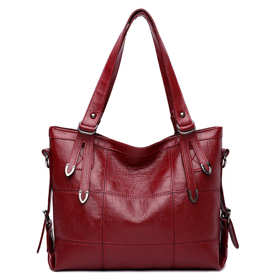 Vintage Shoulder Bag Large Capacity Tote Top-handle Purse for Women
