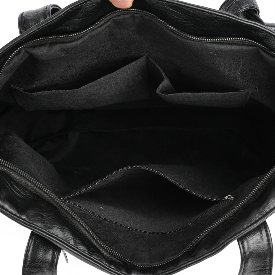 Vintage Shoulder Bag Large Capacity Tote Top-handle Purse for Women