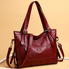 Vintage Shoulder Bag Large Capacity Tote Top-handle Purse for Women