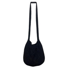 Vintage Knitting Shoulder Bag Crochet Large Capacity Lightweight Tote Crossbody