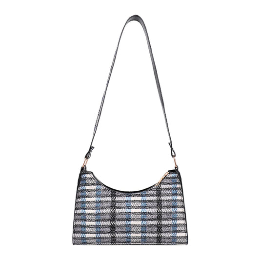 Vintage Lattice Pattern Shoulder Bag Cotton Handbag Ladies Casual Tote