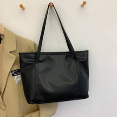 Vintage Leather Women Handbags Shoulder Bag Lady Tote Large Capacity Zipper