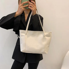 Vintage Leather Women Handbags Shoulder Bag Lady Tote Large Capacity Zipper
