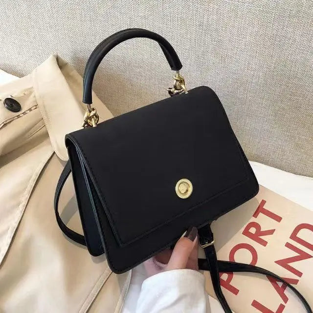 Vintage Matte Cross-body Bags for Women, Leather Shoulder Bags for Party