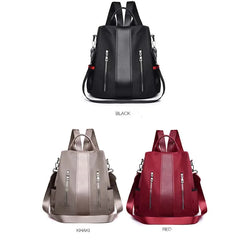 Women Vintage Oxford Cloth Anti-Theft Waterproof Backpack