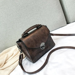 Vintage PU Leather Small Shoulder Bags Ladies Crossbody Flap Handbag