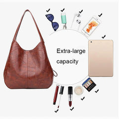 Vintage Shoulder Bag for Women with PU Leather