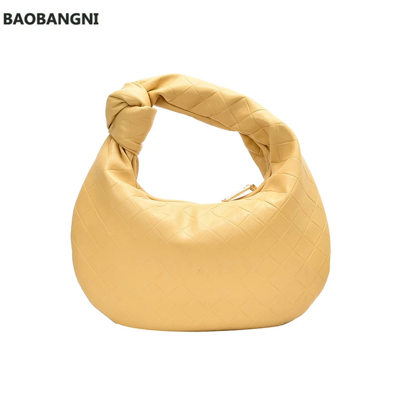 Vintage PU Leather Tote Bag Small Shoulder Handbag Lady Subaxillary Bags