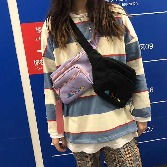 Women Waist Bag small fresh girl student pocket messenger bag