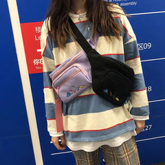 Women Waist Bag small fresh girl student pocket messenger bag