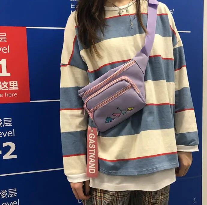Women Waist Bag small fresh girl student pocket messenger bag