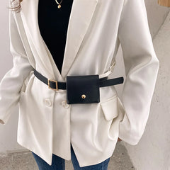 Women Waist Bag Belt Fanny Pack Buckle Chest Bags
