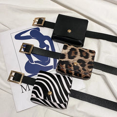 Women Waist Bag Belt Fanny Pack Buckle Chest Bags