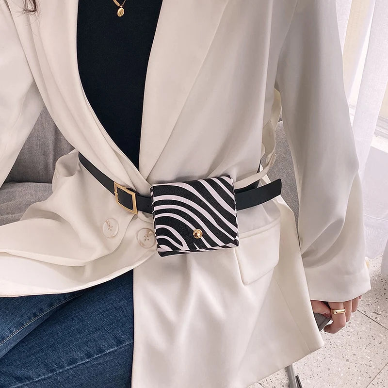 Women Waist Bag Belt Fanny Pack Buckle Chest Bags