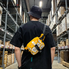 Functional Money Phone Belt Bag Hip Hop Streetwear Chest Bags