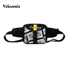 Functional Money Phone Belt Bag Hip Hop Streetwear Chest Bags