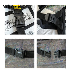 Functional Money Phone Belt Bag Hip Hop Streetwear Chest Bags
