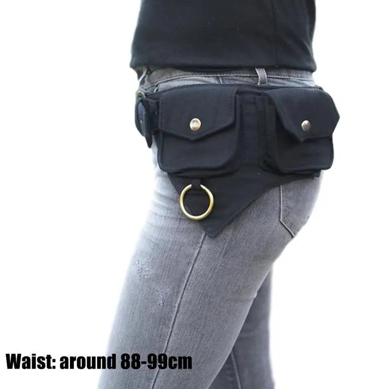 Women Waist Bag Outdoor Travelling Hip-Hop Belt Style Bag