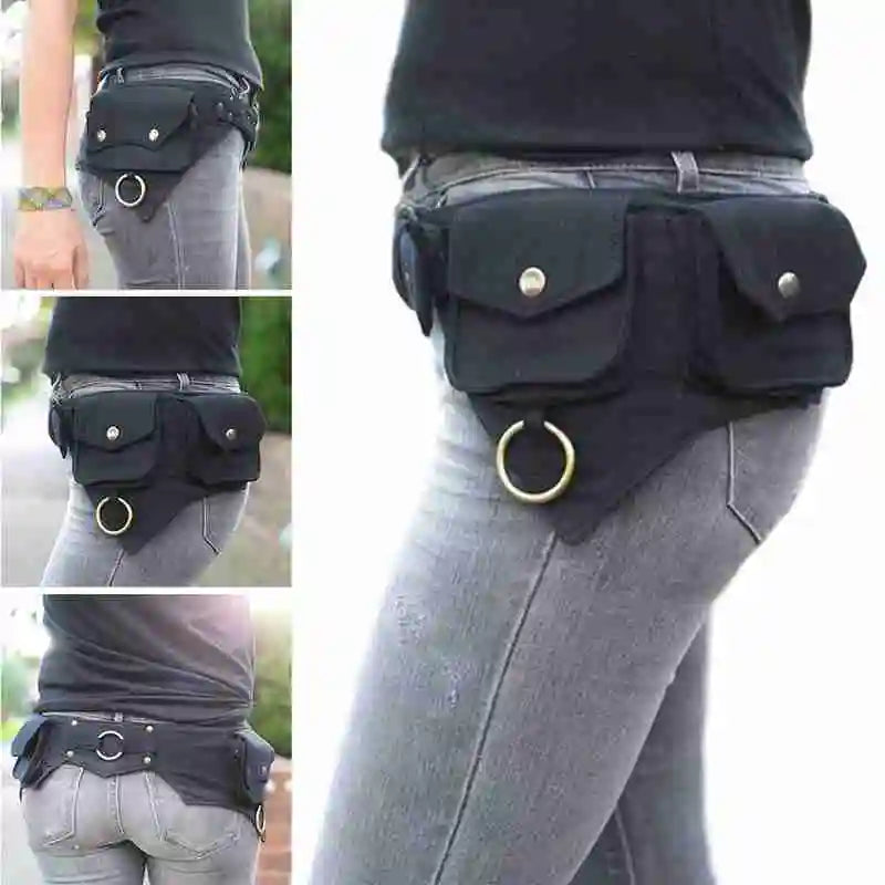 Women Waist Bag Outdoor Travelling Hip-Hop Belt Style Bag