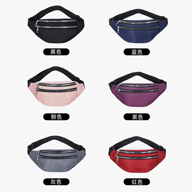 Women Waist Bag Fanny Pack Chest Bags Hip Bum Bag Ladies Travel Belt Bag
