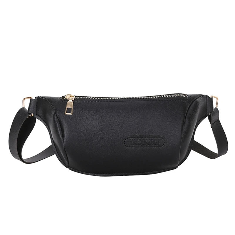 Women Waist Bag Fanny Pack PU Leather Lady Chest Bags