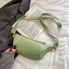 Women Waist Bag Fanny Pack PU Leather Lady Chest Bags
