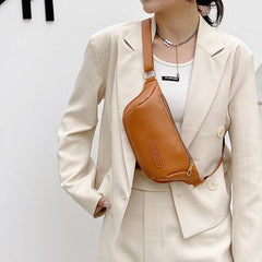 Women Waist Bag Fanny Pack PU Leather Lady Chest Bags