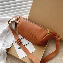 Women Waist Bag Fanny Pack PU Leather Lady Chest Bags