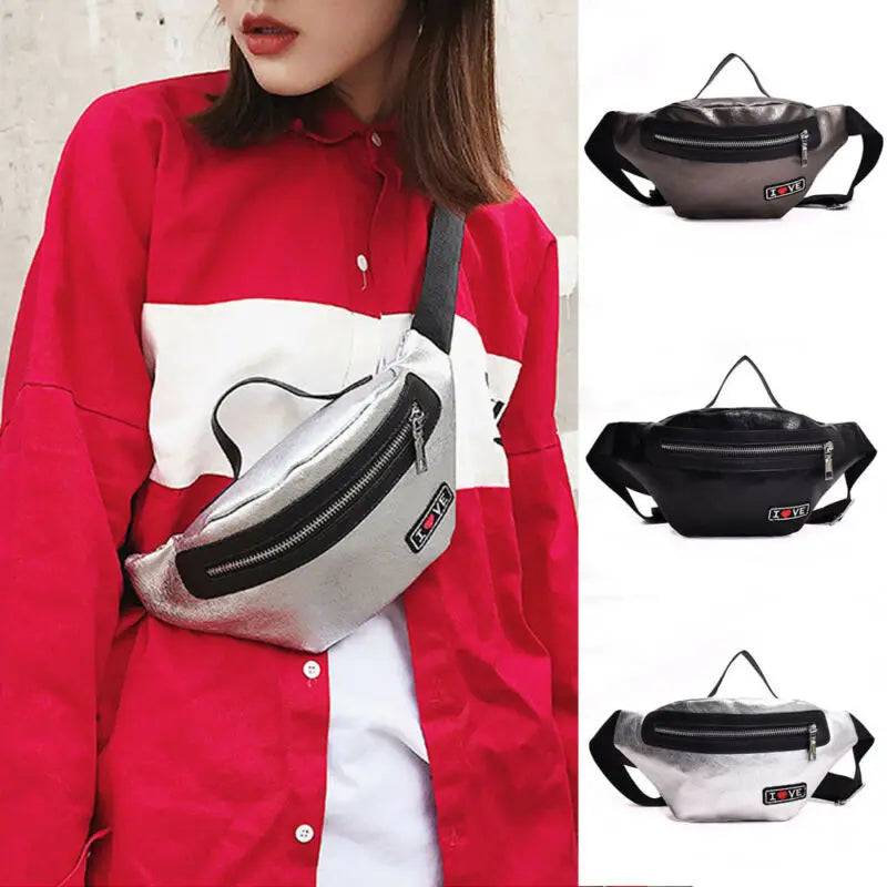 Women Waist Bag Fanny Pack Pouch Sport Belt Hip Chest Crossbody Shoulder