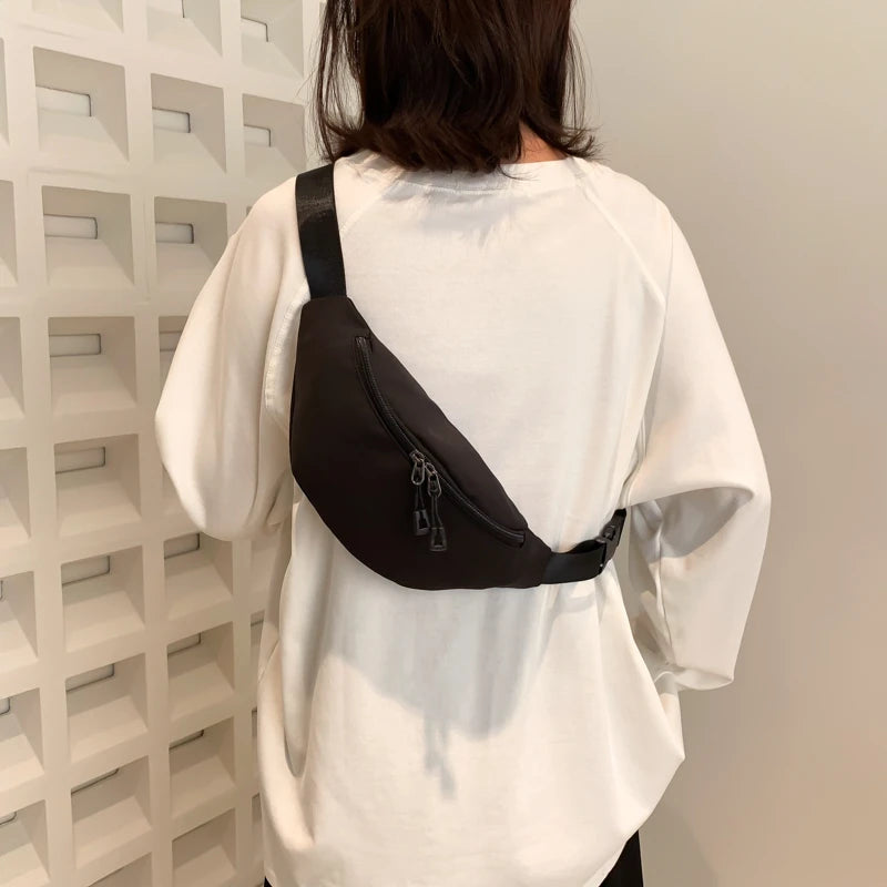 Women Waist Bag Fanny Pack Chest Bag Zipper Money Pouch