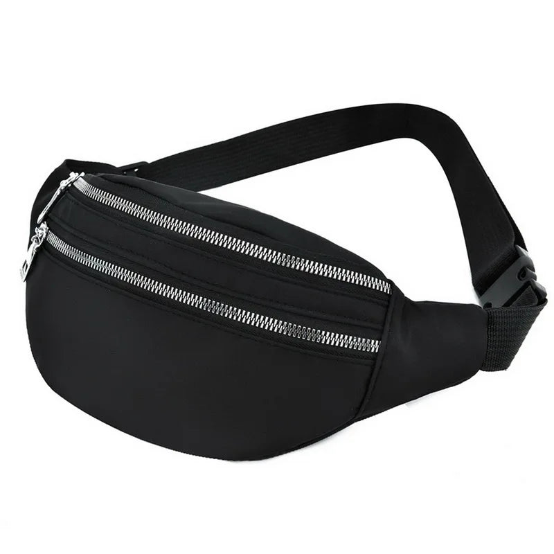 Waist Bag Fanny Pack Zipper Chest Bag for Women