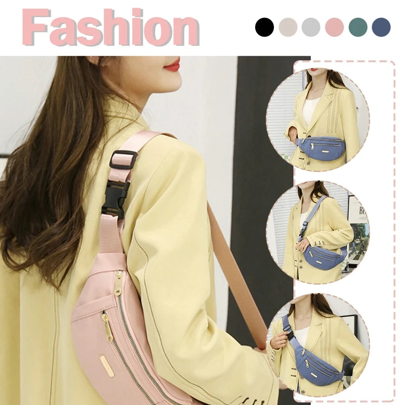 Women Waist Bag Fanny Pack Female Banana Bag