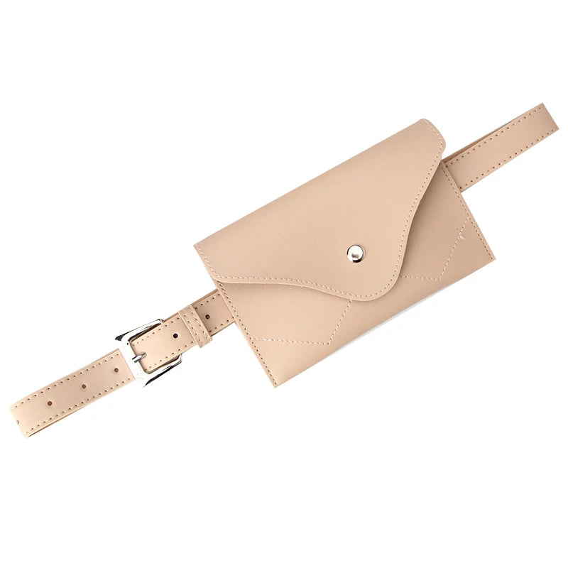 Women Waist Bag High Mobile Phone Bag Solid Shoulder Bag