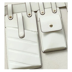 Women Leather Waist Bag Crossbody Chest Bags Fanny Pack Small Phone Pack