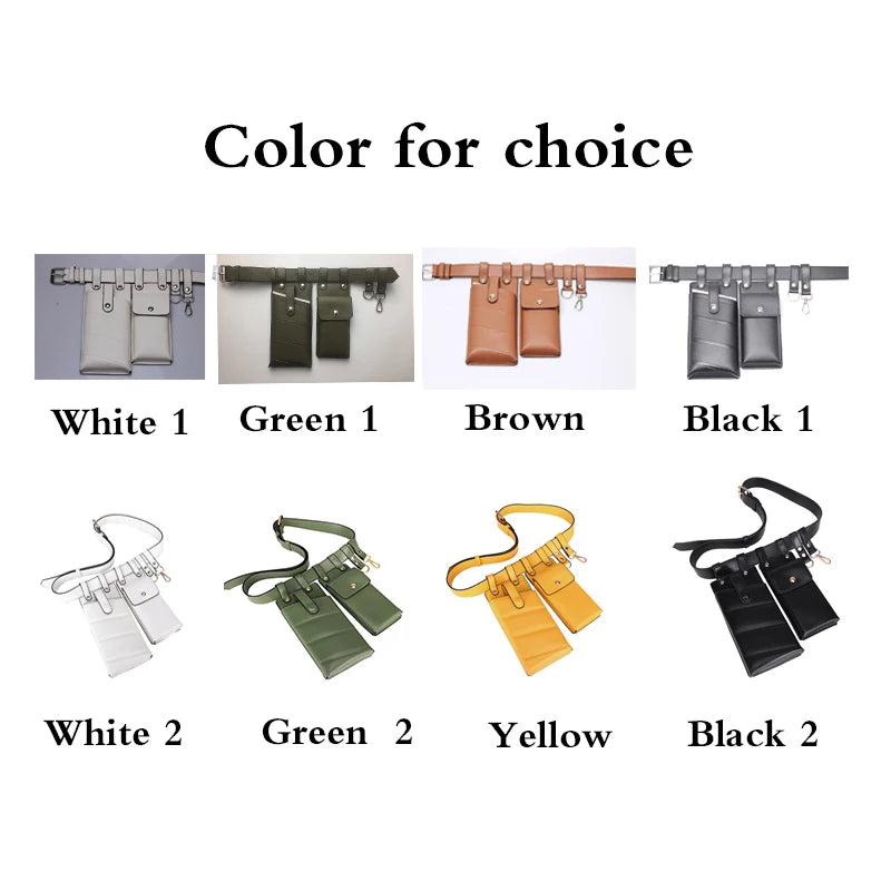 Women Leather Waist Bag Crossbody Chest Bags Fanny Pack Small Phone Pack